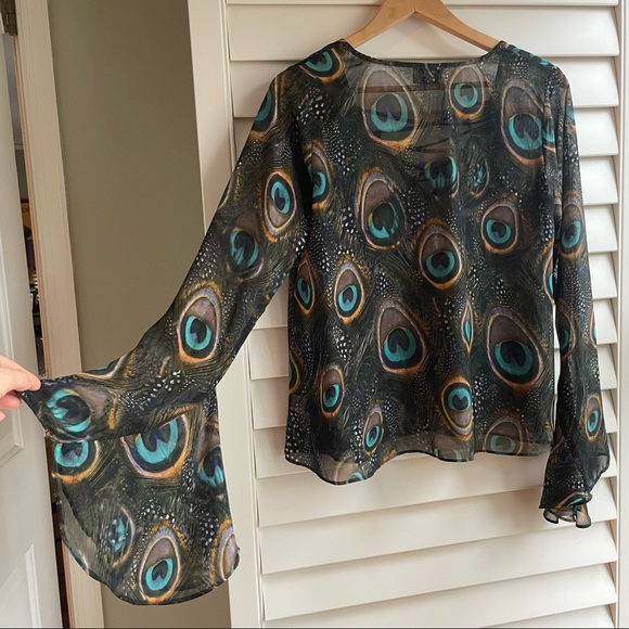 Peacock bell sleeved Show Me Your Mumu Top - Picture 5 of 7